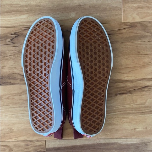 Vans Red Authentic Elastic Lace Slip on - Picture 7 of 10